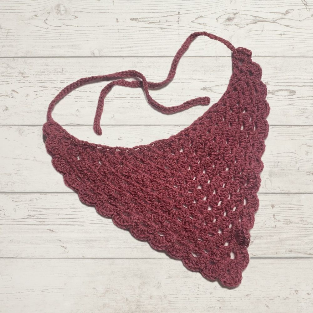 Berry Purple Pink Magenta Cozy Chunky Knit Handmade Crochet Bandana Headband